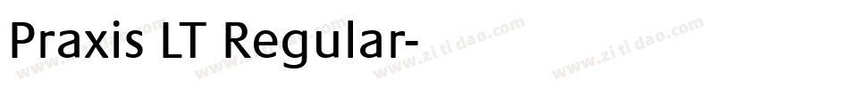 Praxis LT Regular字体转换